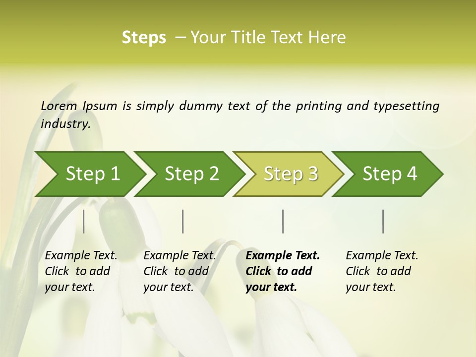 Drop Flower Botany PowerPoint Template