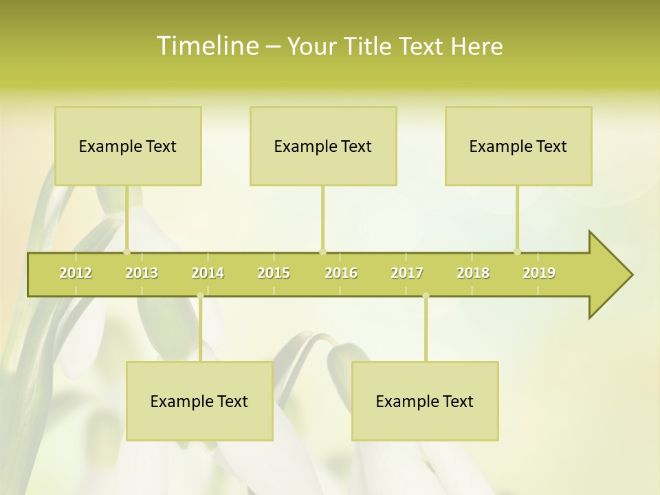 Drop Flower Botany PowerPoint Template