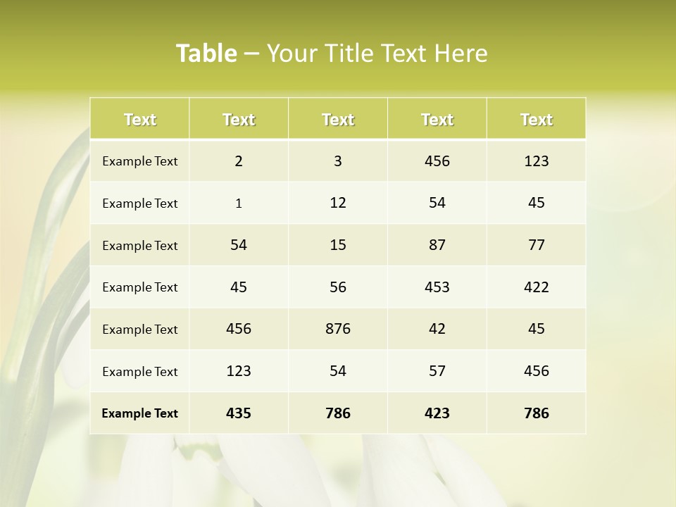 Drop Flower Botany PowerPoint Template