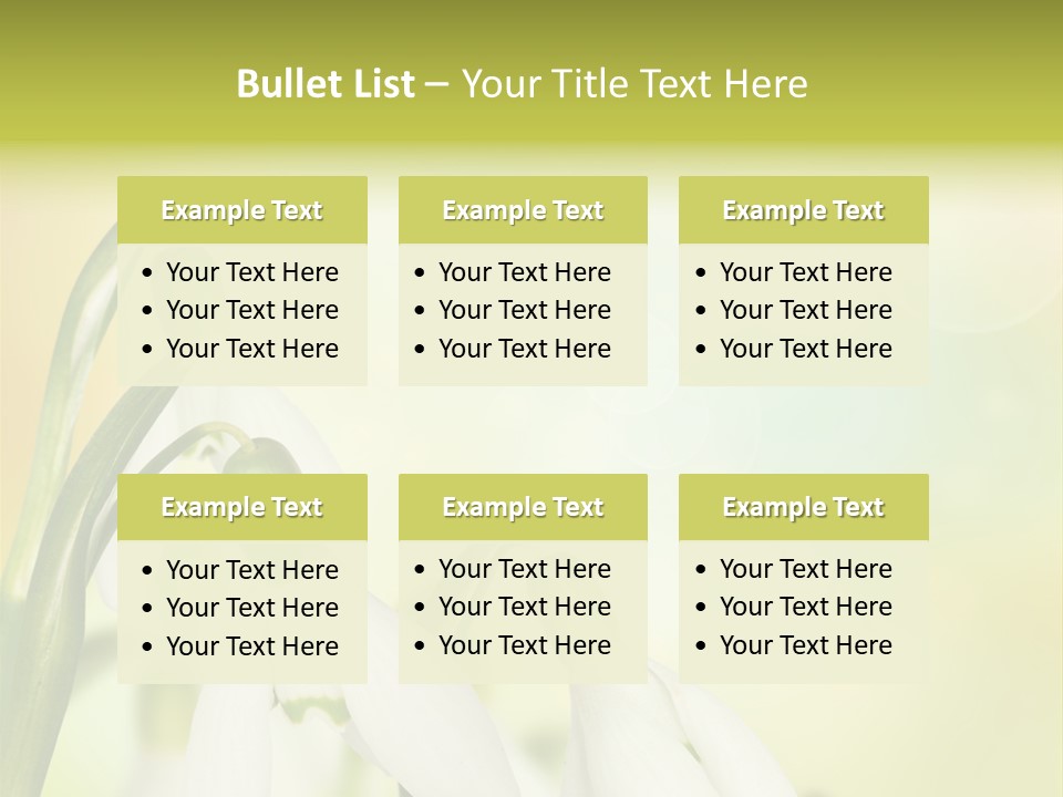 Drop Flower Botany PowerPoint Template