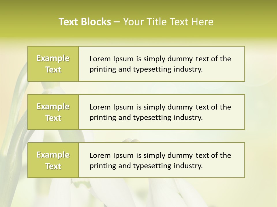 Drop Flower Botany PowerPoint Template