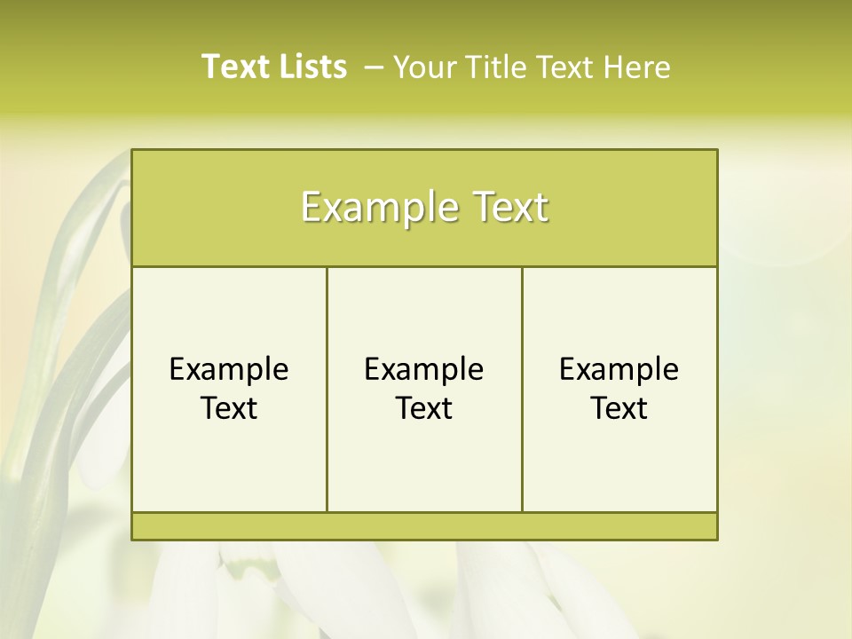 Drop Flower Botany PowerPoint Template