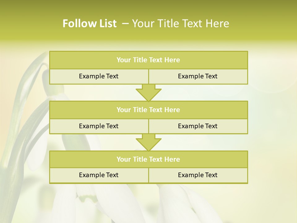 Drop Flower Botany PowerPoint Template