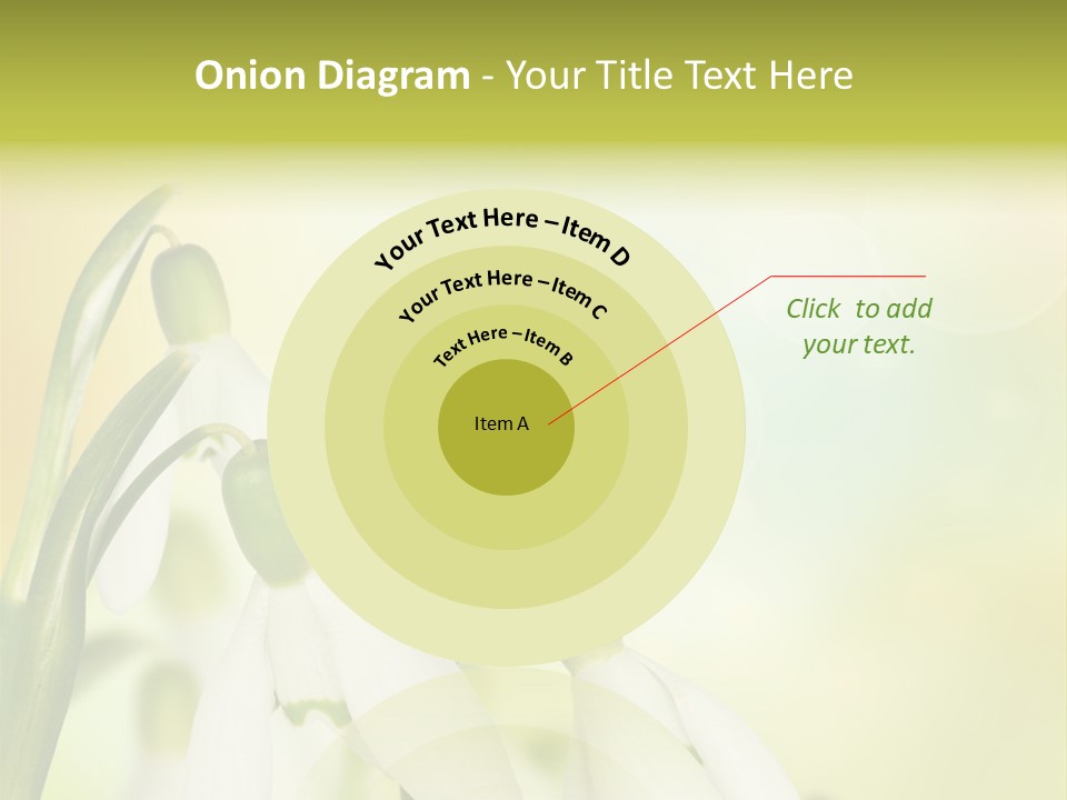 Drop Flower Botany PowerPoint Template