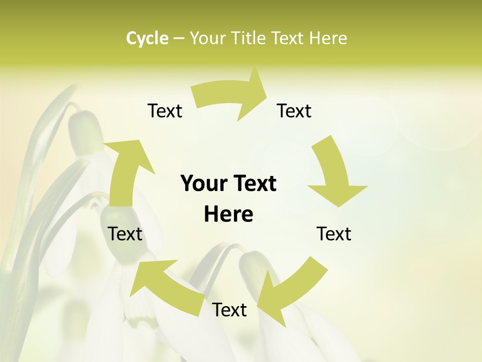 Drop Flower Botany PowerPoint Template