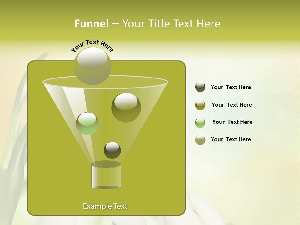 Drop Flower Botany PowerPoint Template