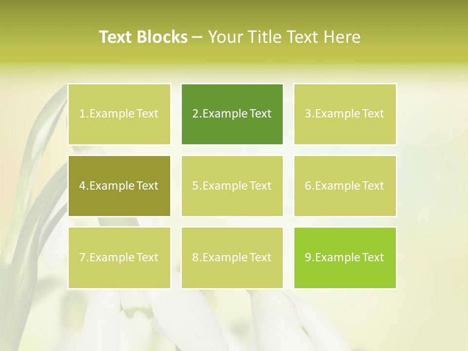 Drop Flower Botany PowerPoint Template