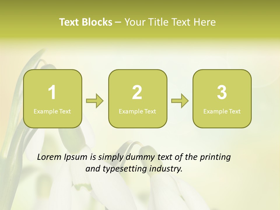 Drop Flower Botany PowerPoint Template