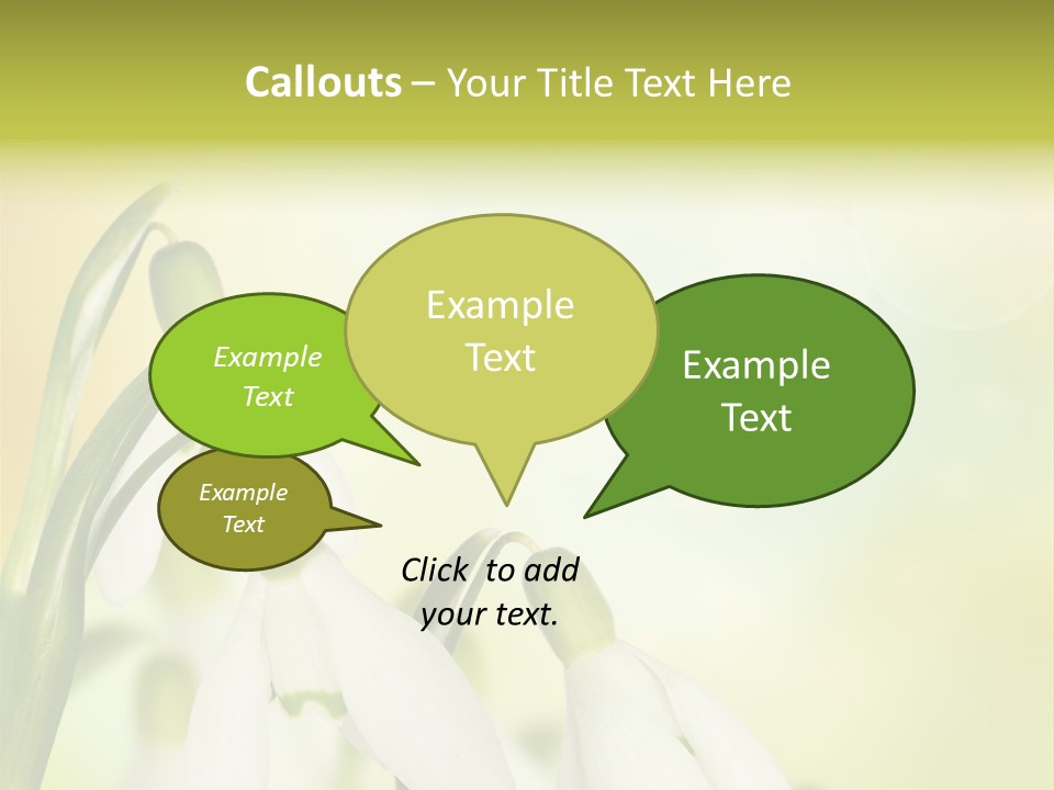 Drop Flower Botany PowerPoint Template