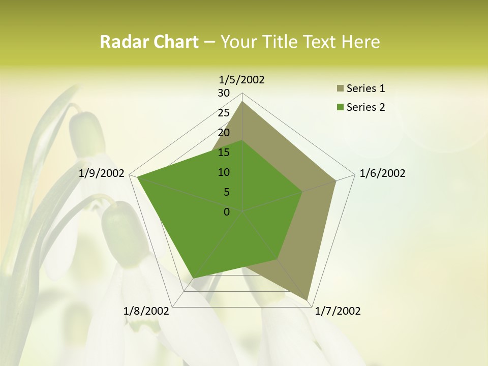 Drop Flower Botany PowerPoint Template