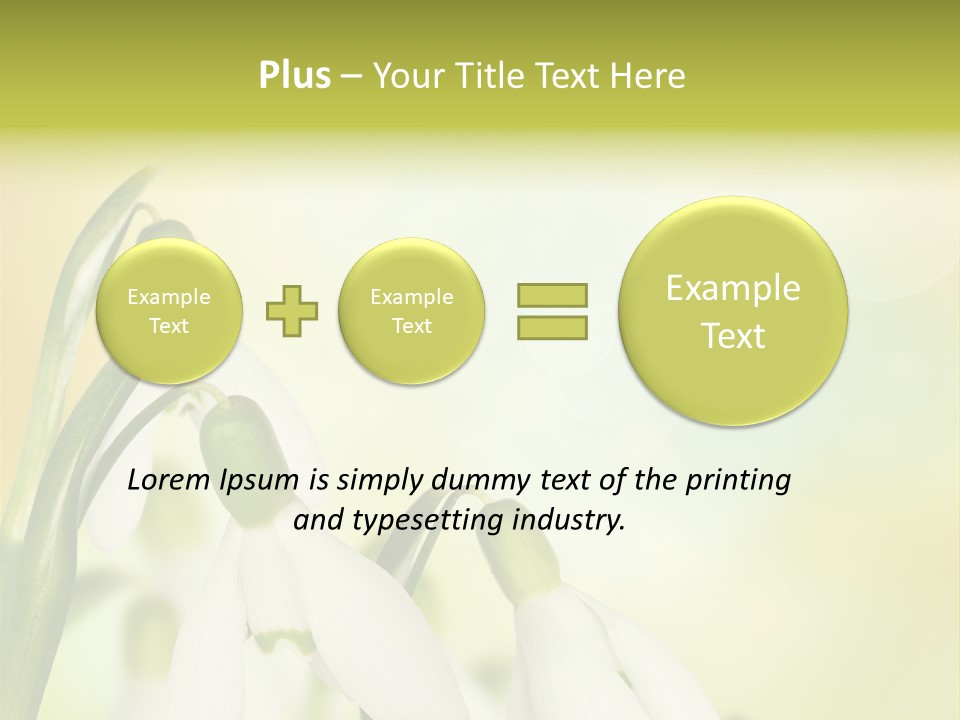 Drop Flower Botany PowerPoint Template