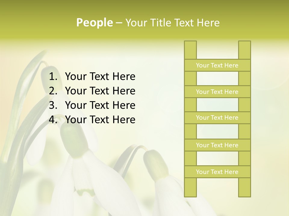 Drop Flower Botany PowerPoint Template