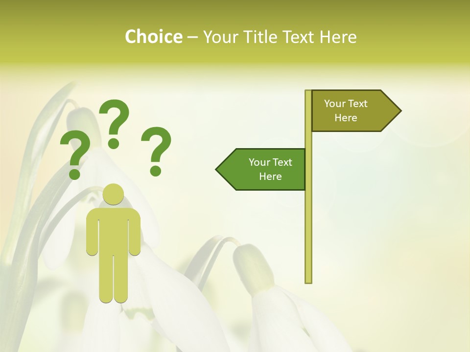 Drop Flower Botany PowerPoint Template