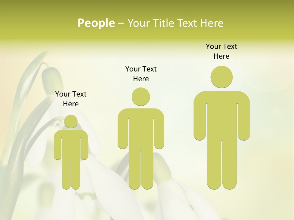 Drop Flower Botany PowerPoint Template