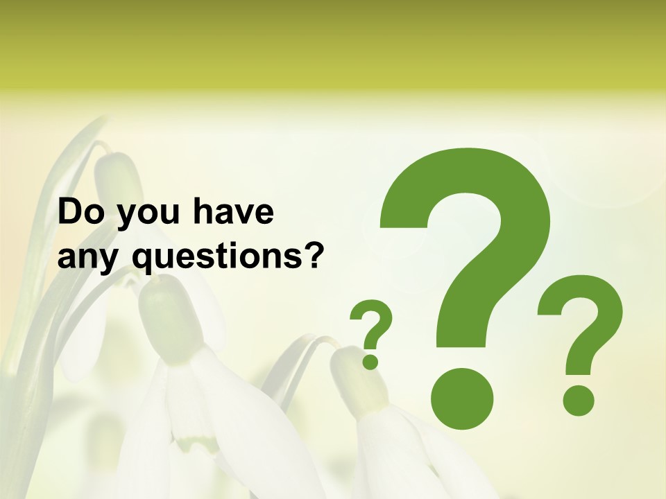 Drop Flower Botany PowerPoint Template