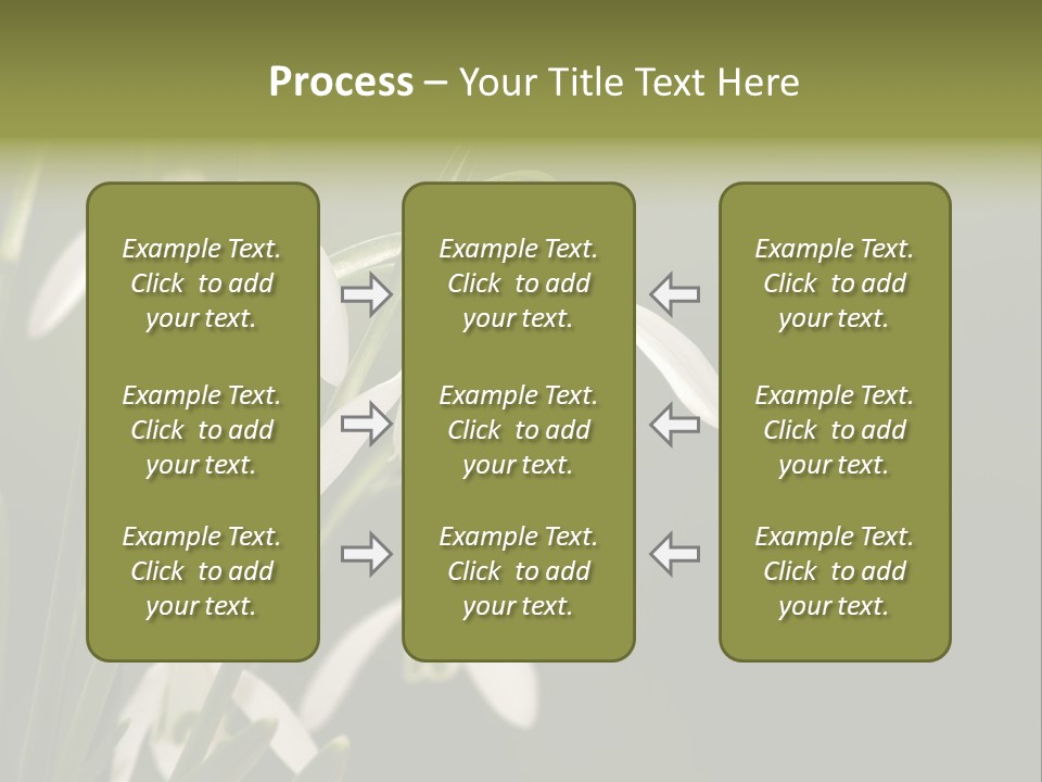 Zwiebelgew Februar Schnee PowerPoint Template
