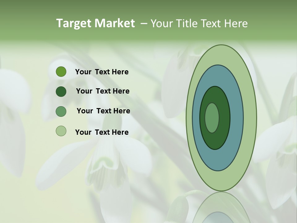 Beauty In Nature Snowdrops Flower PowerPoint Template