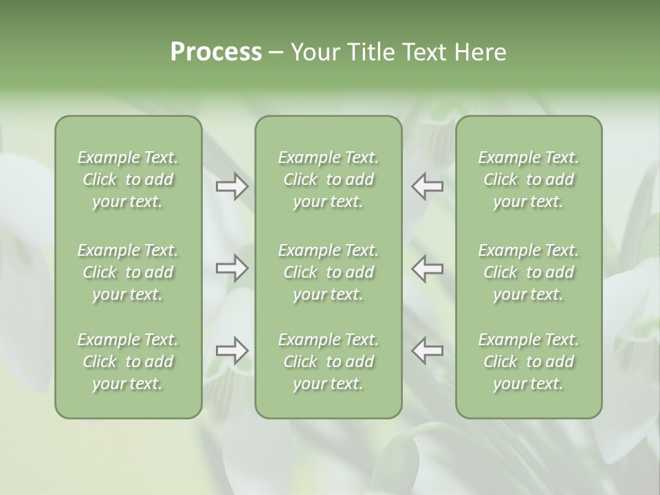 Beauty In Nature Snowdrops Flower PowerPoint Template