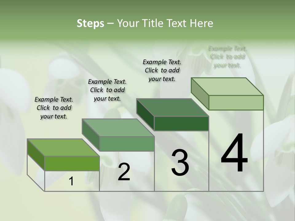 Beauty In Nature Snowdrops Flower PowerPoint Template