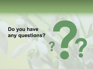 Beauty In Nature Snowdrops Flower PowerPoint Template