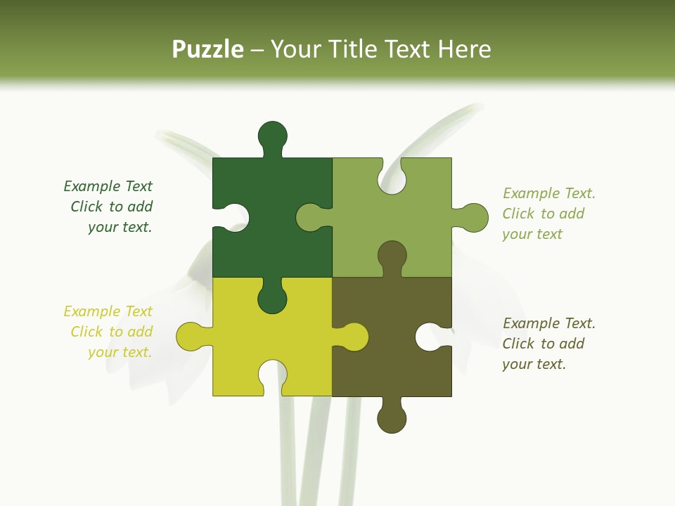 Fruhlingsbote Januar Blume PowerPoint Template