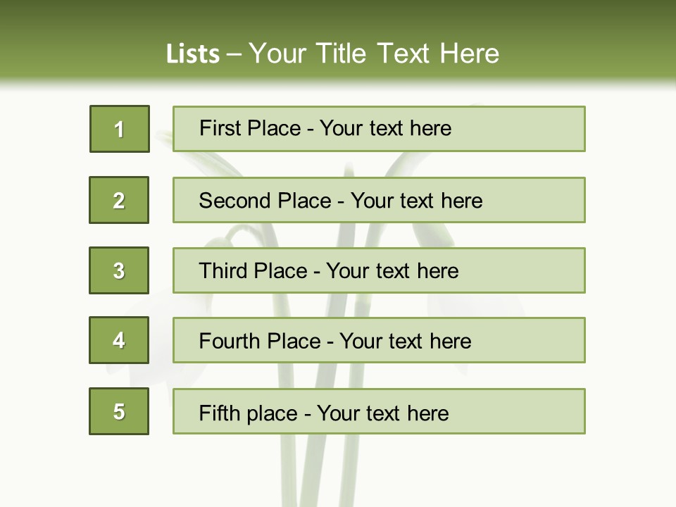Fruhlingsbote Januar Blume PowerPoint Template