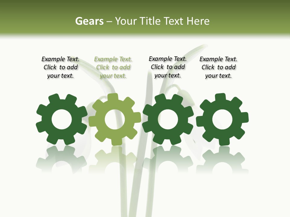 Fruhlingsbote Januar Blume PowerPoint Template