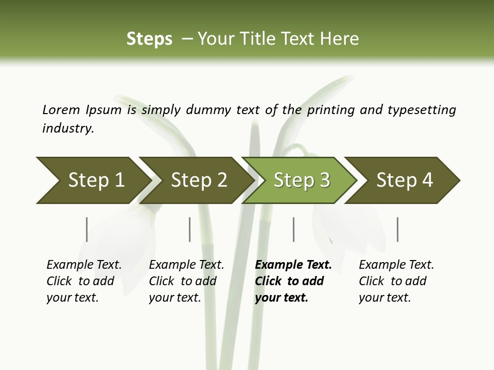 Fruhlingsbote Januar Blume PowerPoint Template
