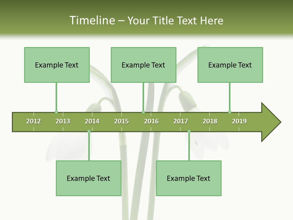 Fruhlingsbote Januar Blume PowerPoint Template