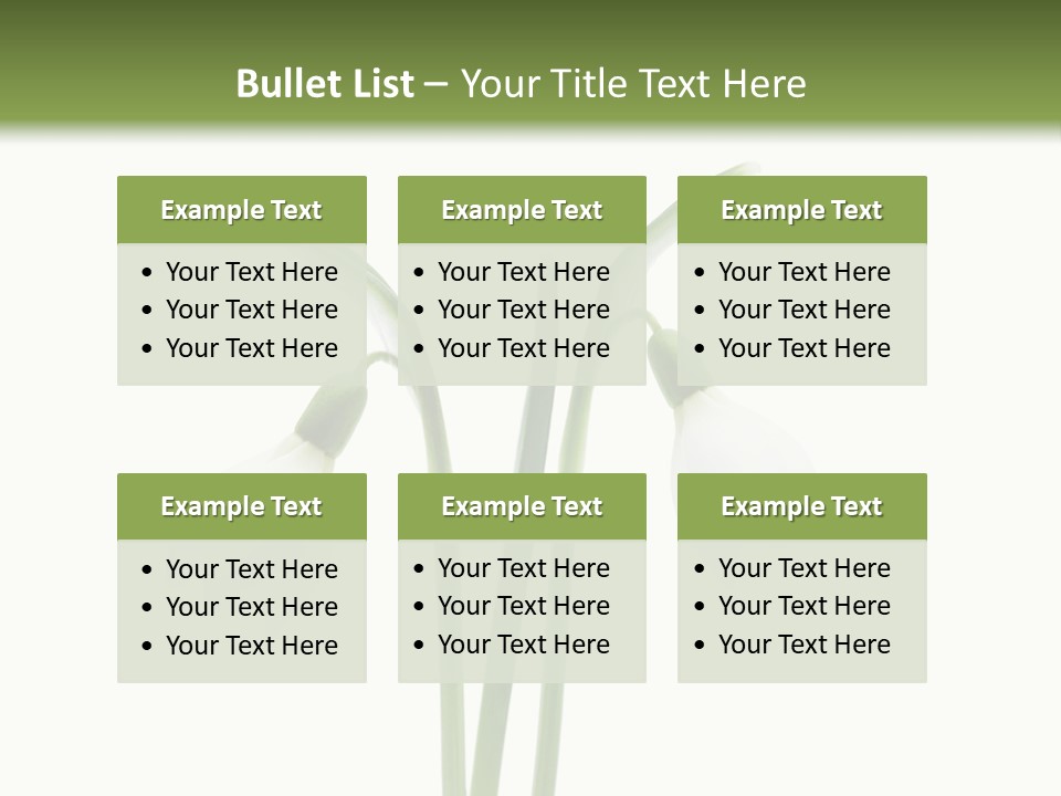 Fruhlingsbote Januar Blume PowerPoint Template