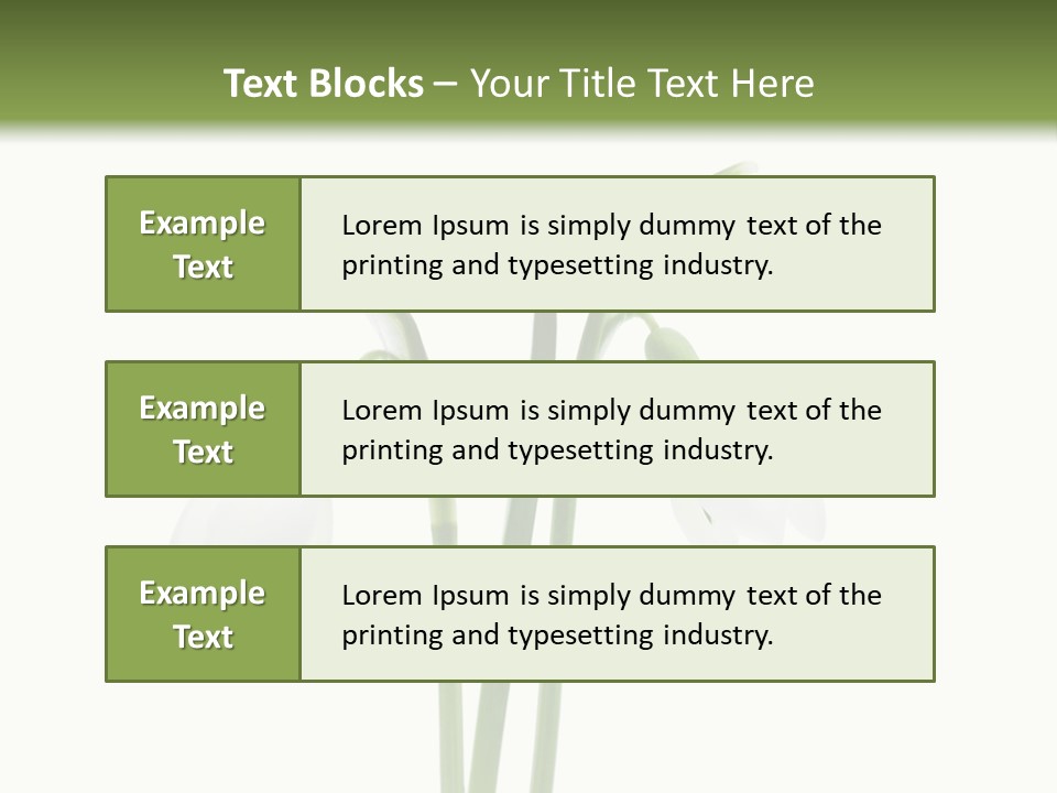 Fruhlingsbote Januar Blume PowerPoint Template