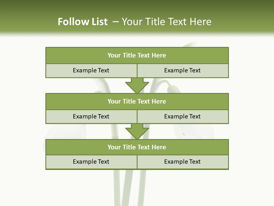 Fruhlingsbote Januar Blume PowerPoint Template