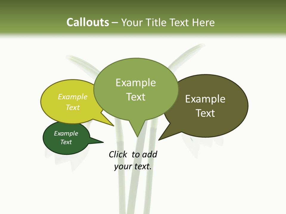 Fruhlingsbote Januar Blume PowerPoint Template