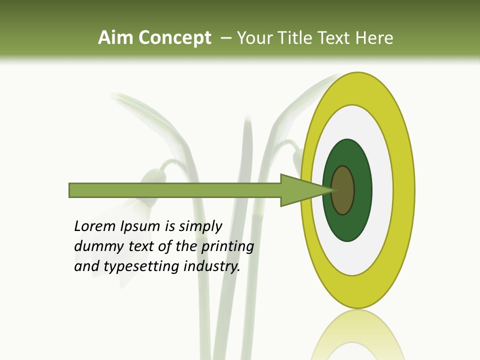 Fruhlingsbote Januar Blume PowerPoint Template