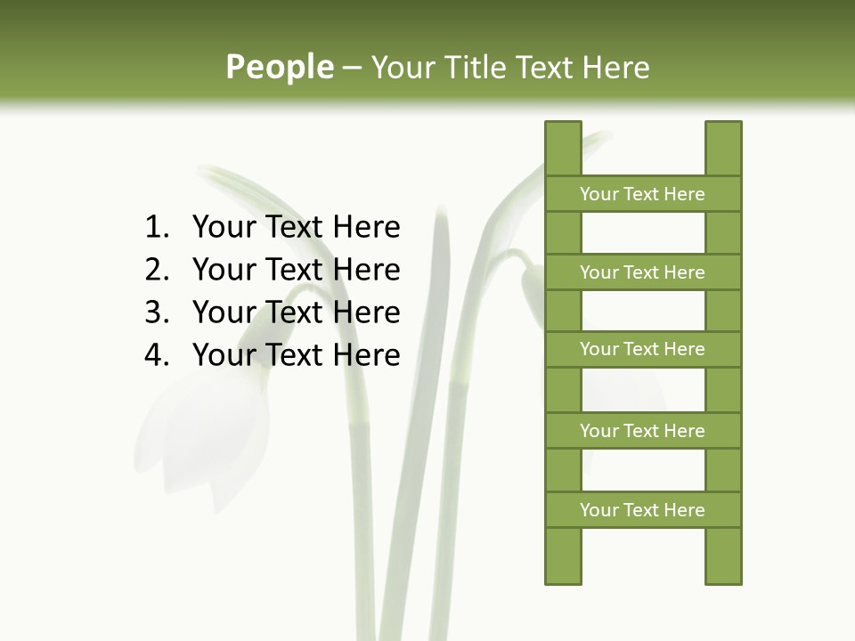 Fruhlingsbote Januar Blume PowerPoint Template