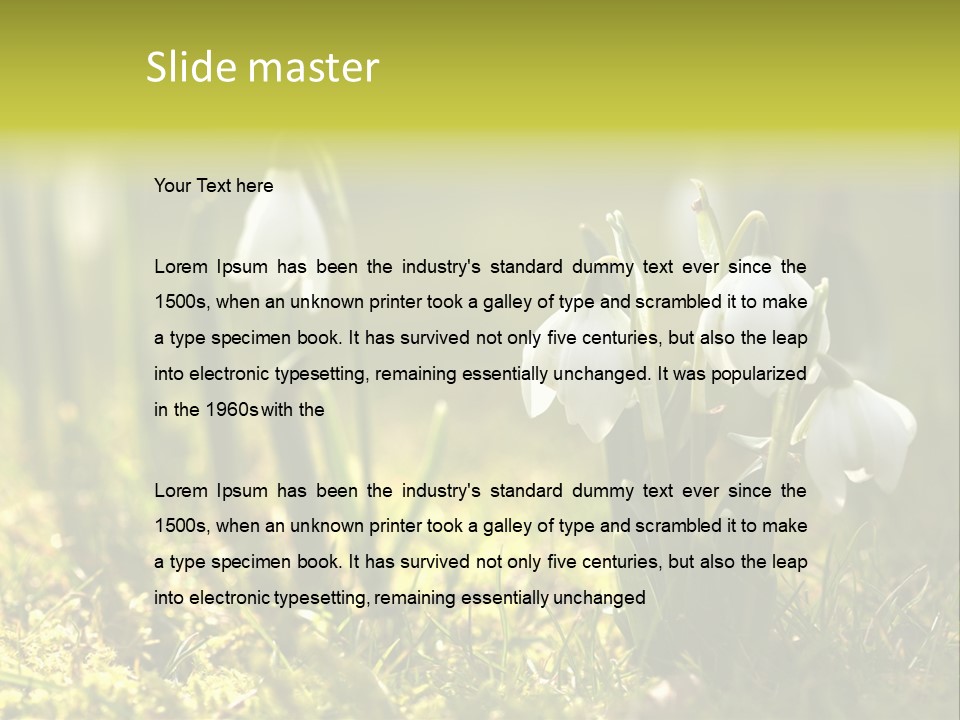 Garden Springflower Day PowerPoint Template