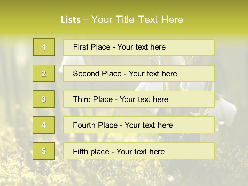 Garden Springflower Day PowerPoint Template