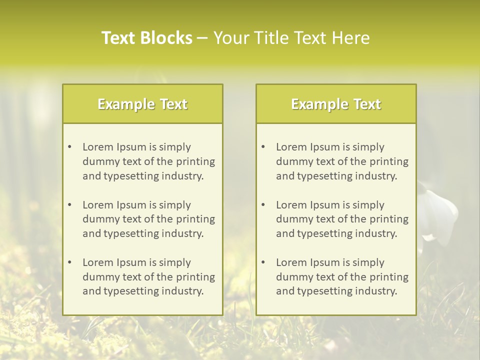 Garden Springflower Day PowerPoint Template