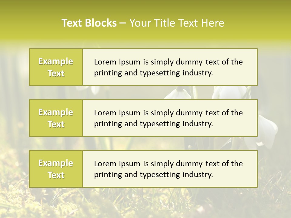Garden Springflower Day PowerPoint Template
