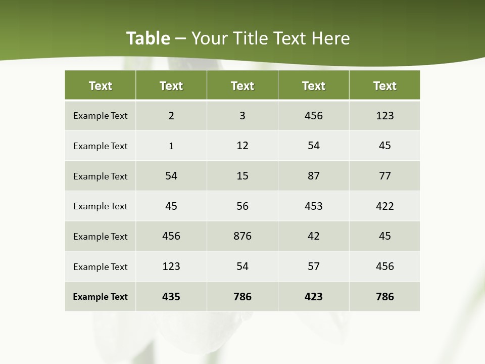 Snowdrop White Morning PowerPoint Template