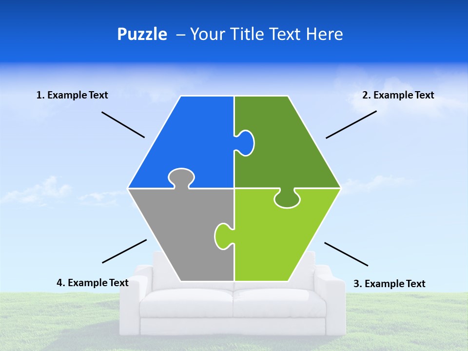 Sky Fluffy Saturated PowerPoint Template
