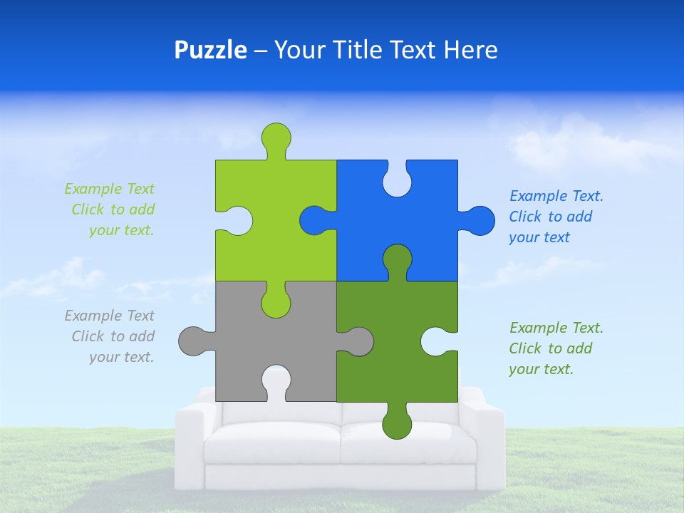 Sky Fluffy Saturated PowerPoint Template