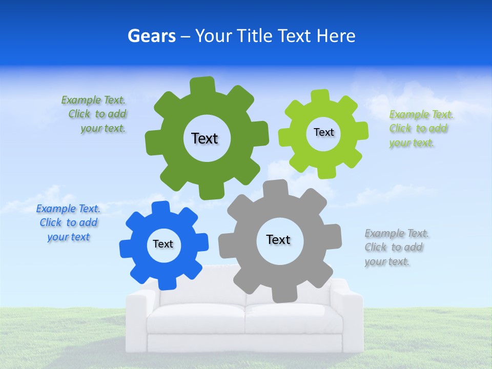 Sky Fluffy Saturated PowerPoint Template