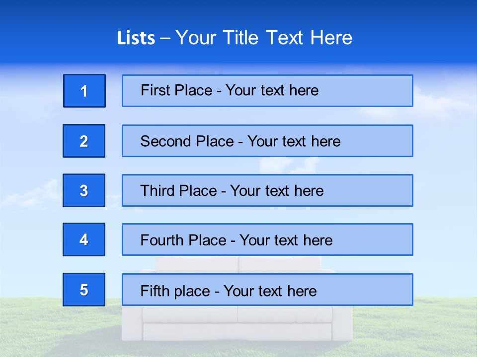 Sky Fluffy Saturated PowerPoint Template