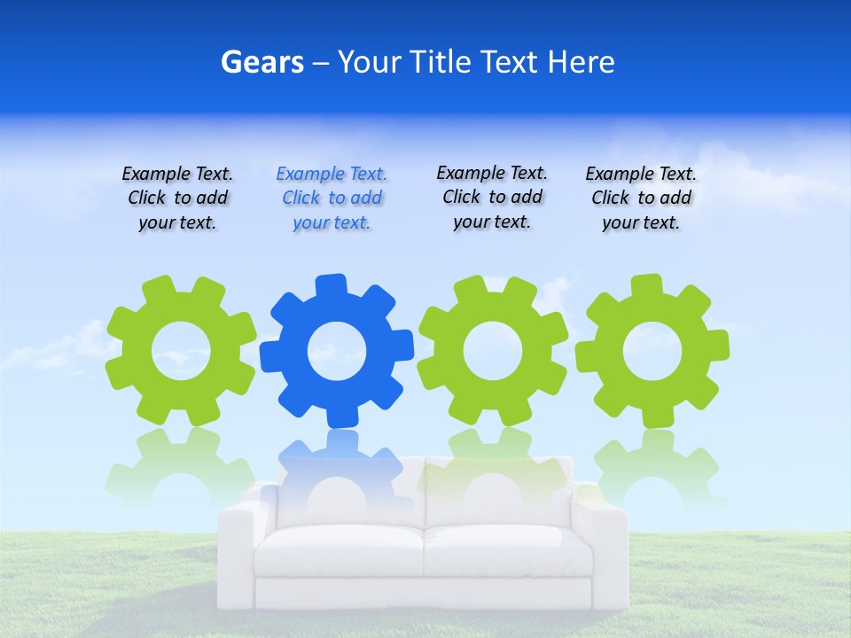 Sky Fluffy Saturated PowerPoint Template