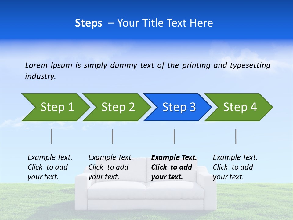 Sky Fluffy Saturated PowerPoint Template