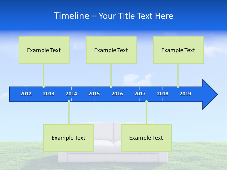 Sky Fluffy Saturated PowerPoint Template