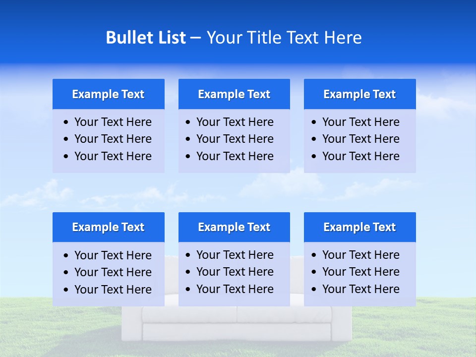 Sky Fluffy Saturated PowerPoint Template