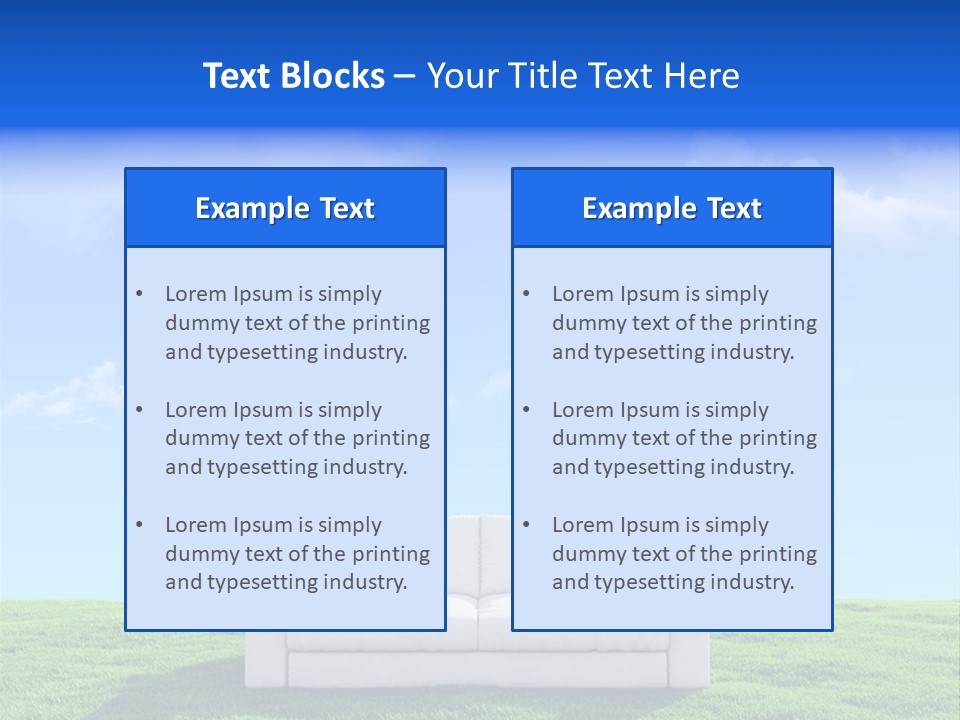 Sky Fluffy Saturated PowerPoint Template