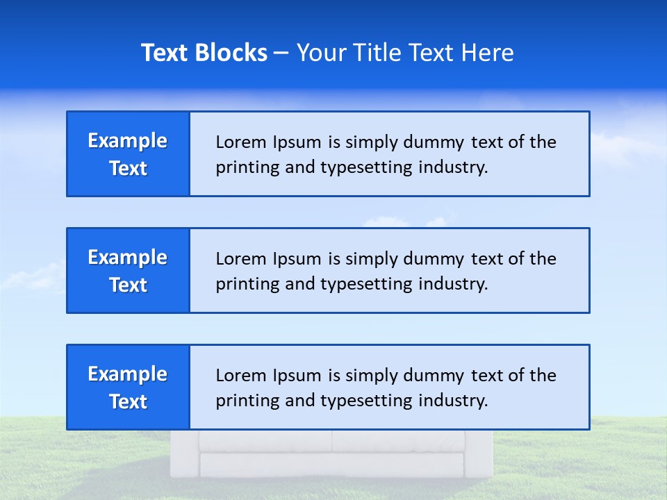 Sky Fluffy Saturated PowerPoint Template